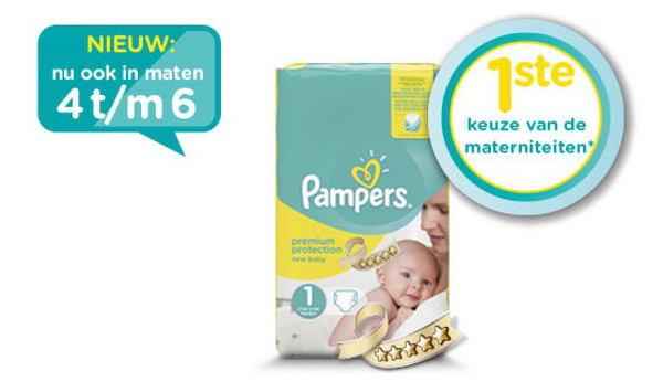 Pampers Premium Protection nu ook in grotere maten Pampers Premium Protection nu ook in grotere maten